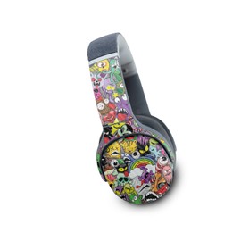 MightySkins Carbon Fiber Skin Compatible with Skullcandy Crusher Evo Wireless - Monster Mash | Protective, Durable Textured Carbon Fiber Finish | Easy to Apply | Made in The USA