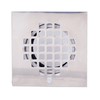Westbrass 2" Sch 40 PVC Shower Drains with 4-1/4" Square