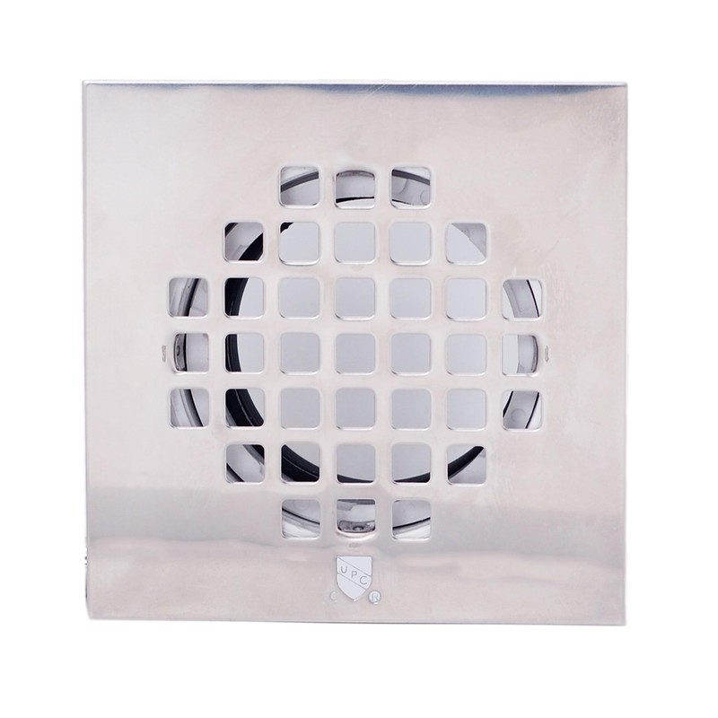 Westbrass 2" Sch 40 PVC Shower Drains with 4-1/4" Square