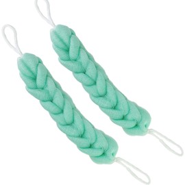 PPHAO - Back Scrubber for Shower - Bath Sponge - Long Loofah - Bath Back Scrubber for Shower for Men - Loofah for Women - Loofah Sponge for Men - 21.5 INCH - Green Loofah - 2 Pack