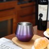CALBODE Stainless Steel Wine Tumbler with Deatachable Stem,14oz Resuable and