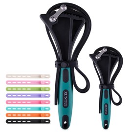 XUNTUI 2-Pack Adjustable Rubber Strap Wrench Set, 4" & 6", Dark Green
