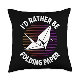 Origami For Origami Master Origami Artist Folding Paper Art Throw Pillow