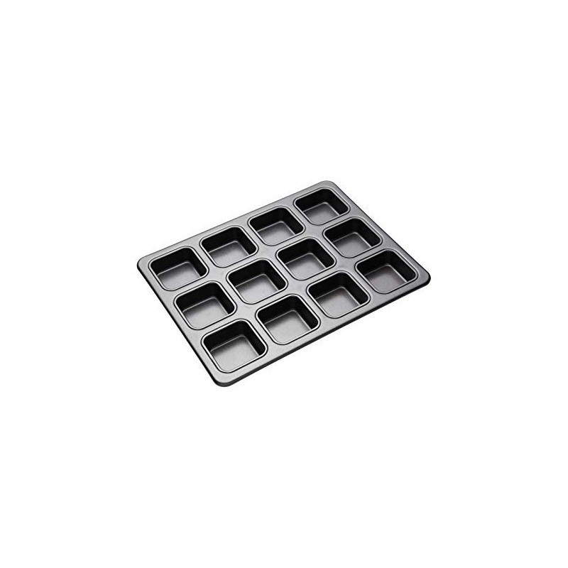 MasterCraft Heavy Base 12 Cup Square Brownie Pan