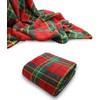 Dazzle Collection Teddy Fleece throw Blanket Tartan Check Style For