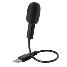 Zescyha USB-Mikrofon für PC, omnidirektionales Kondensatormikrofon, 360 Grad, Typ A, Schwanenhals, kompakt, für Computer, PC, Spiele, Laptop, Podcast, Streaming, Skype und Aufnahme, 16,5 cm langes