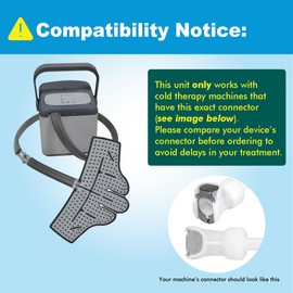 WELLSOON Ankle Pad for Cold Therapy Systems, Cold Therapy | Ice Pad, with 2 Independent Elastic Straps, Suitable for Ankle After Sprain, Surgery, Inflammation