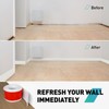 FCSOTSPS Baseboard Trim,4Inx 20Ft Flexible Baseboard Molding Trim,Self Adhesive Vinyl