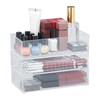 Relaxdays 3 x Drawer Organiser, Make-Up, Make-Up and Desk, Office,