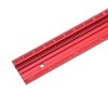 400mm Woodworking Hole Scribing Ruler Aluminum Alloy 360° Rotating Line