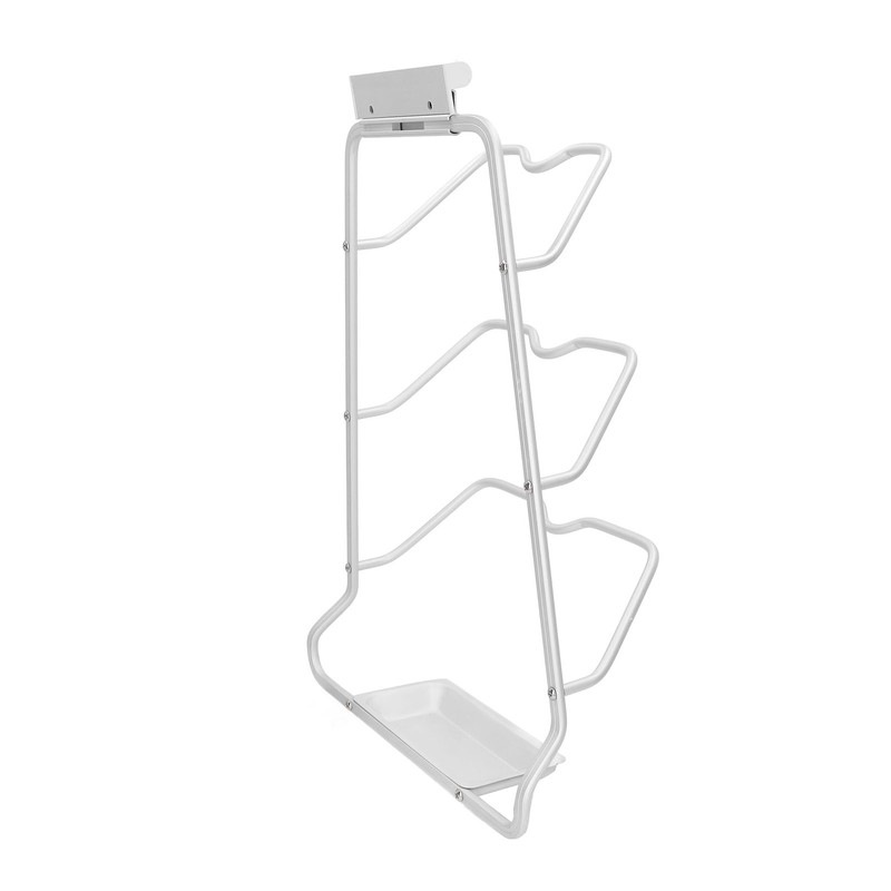 Pot Lid Organizer 30kg Load 3 Lid Capacity S Shaped