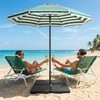 COSIEST 170 LBS Offset Patio Umbrella Base,4 PCS Sand &