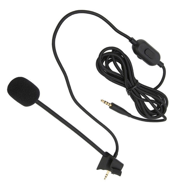 Cantilever Microphone Cable Earphone Audio Cable with Volume Control Mute