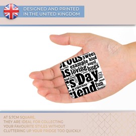 Destination Vinyl ltd Fridge Magnet - Fathers Day Word Art Dad Daddy 8781