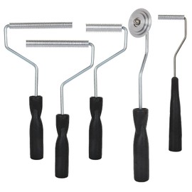 FVIEXE Fiberglass Roller Tools Kit Set of 5, Bubble Paddle Tool Fiberglass Resin Repair Kit, Bubble Roller Fiberglass Laminating Resin Kit for Tub Shower Bathtub Boat Repair