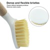 Jiozermi 3 Pcs Kitchen Dish Brush with Bamboo Handle, Dish
