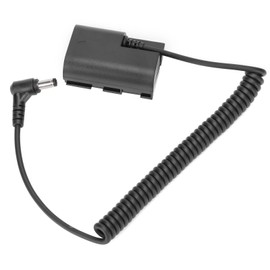 DC Port to LPE6 Full Decoder Dummy Battery Fit for Canon 7d 7D2/80d 70d 5dSR SLR Camera