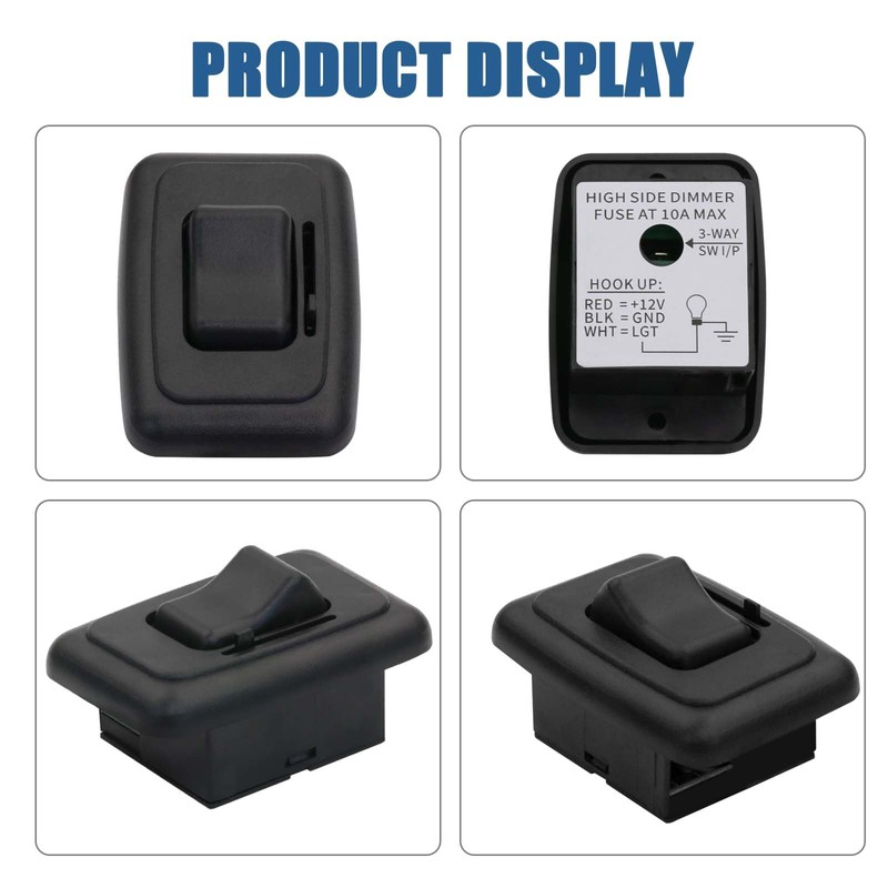 12V Rv Light Led Dimmer Switch, Toggle Dimmer Switch 12