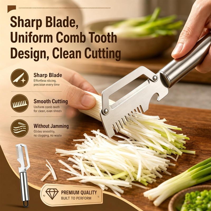 3PCS 4 in 1 Stainless Steel Peeler,4 in 1 Multi-Functional