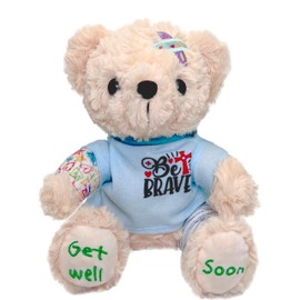 baby comforter Get Well Soon Teddy Bear – Soft Plush Bear Stuffed Animal with Broken Arm Leg, Recovery Get Well Soon Gift for Kids, Women, Men – Thoughtful After Surgery or Get Better Soon Present