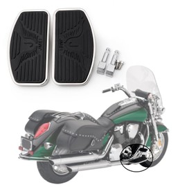Areyourshop Motorcycle Front/Rear Footboards Floorboard for Honda Shadow Aero 750 VT750(Only for Models with 6mm Size Pin Hole)