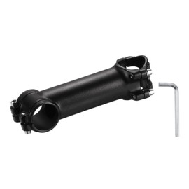 sourcing map 31.8mm Bike Stem 7 Degree 120mm Aluminum Alloy Bicycle Handlebar Stem with Hex Wrench for Mountain Road Bike BMX MTB Cycling, Black
