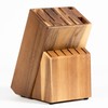Coninx Acacia Wood Kitchen Knife Block - 15 Slots Knife
