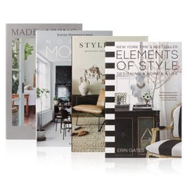 4 Pack Faux Books for Decoration, Ediactcyl Modern Fashion Decorative Books Set for Hardcover Home Decor, Fake Book Stacks Display for Bookshelf Living Room Decor