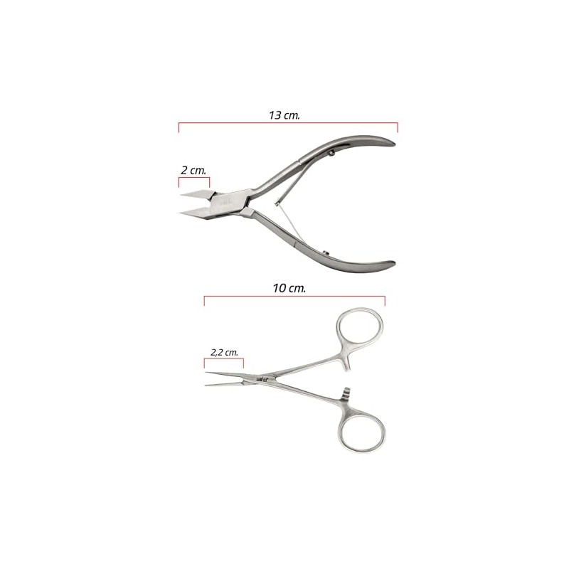 Kit Podólogo Aashta 1 Alicate, 1pinza Mosquito, 2 guiadores 1