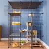 Eiiel Large Cat Cage, Enclosures Indoor with Balcony, DIY Playpen