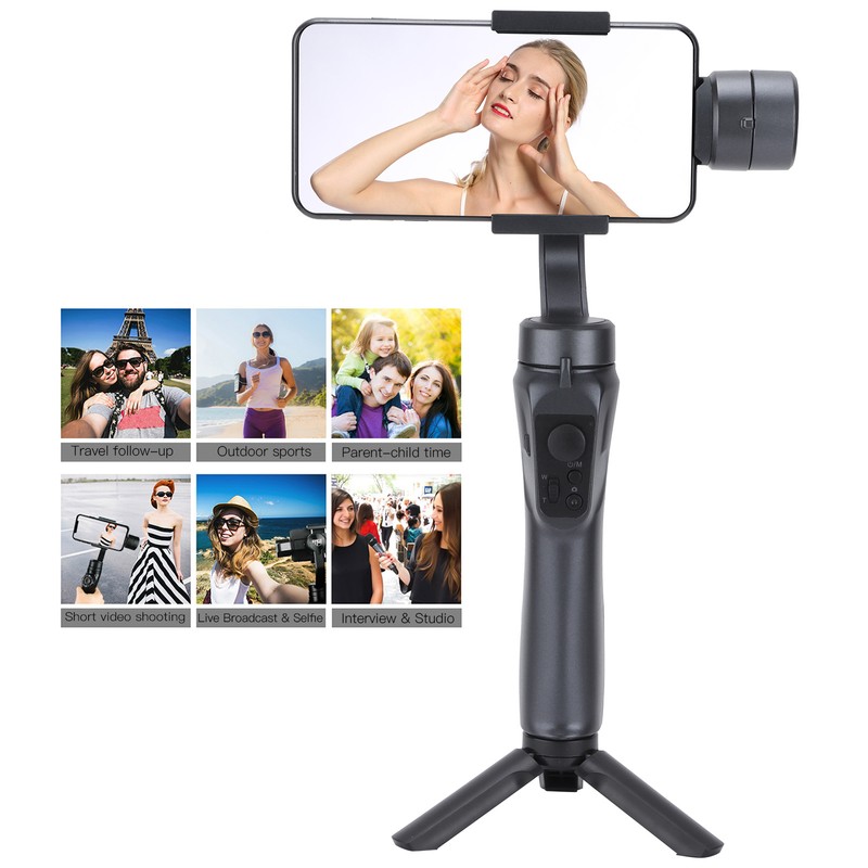 F6 Three‑axis Handheld Gimbal Stabilizer Vlog Live Broadcast Anti‑shake Phone