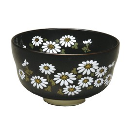 宮地 English Incense Matcha 碗 Black Size: Diameter X Height 7 cm Black 仁清 Chrysanthemum Box, 50-Pack