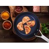 MsMk Non stick frying pan set with lid Blue, 12-inch