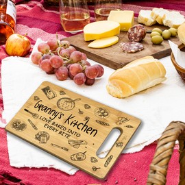 CGBHW Granny Gifts for Grandma Wood Cutting Board, Thank You Gifts Appreciation Gifts for Women Nana, Mimi Gifts from Grandkids Granddaughter Grandson Wooden Chopping Board Cutting Boards for Kitchen