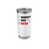 Naughty Nice Dutch Candy Cane Christmas Santa List Stainless Steel