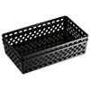 OIC® 30% Recycled Plastic Supply Baskets, Large, Black, Pack Of
