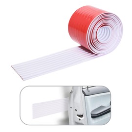 RUBBER BOND Garage Wall Protectors - 4in x 10ft Strong Self-Adhesive Rubber Bumper Protectors for Garage Walls - Heavy Duty, Waterproof and Anti-Scratch Garage Wall Protector for Car Doors (White)