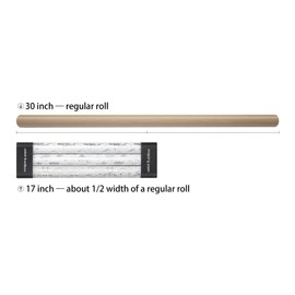 LDGOOAEL Mini Short Christmas Wrapping Paper Roll with Cut Lines on Reverse (17" X 120" Per Roll) - Metallic Silver foil for Holiday, Birthday