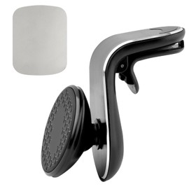 Luckious Magnetic Phone Holder for Car Air Vent,Convenient and Adjustable Moun,Easy to Use and Rotate,Ideal for Front Air Vent Installation,Black Aluminum Alloy