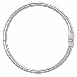 Loose Leaf Binder Rings 5 cm Smooth Steel Book Rings for Index Cards Flash Cards Receipts Memos Photos and Files Heavy Duty Organizers Loops for Office School and Home Use, 24 Pack