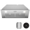 SOONEY 30 Inch Range Hood Insert, 600 CFM Convertible Ducted/Ductless