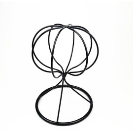 bellarino Hat Stand, Iron, Hat Stand, Wig Stand, Wig Stand, Wig Stand, Partial Wig, Children's Black (Short))