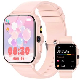 Smart Watch for Kids, 1.85" Fitness Tracker Pedometer Watch, Health, Sleep Monitor, Puzzle Games, Alarm Clock, Camera, Music Player, Torchlight, Activity, Gift Toys for 4 - 13 Years Old Boys and Girls