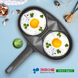 Kitchen Art Hub 2-hole egg pan (normal type) / 키친아트 휴브 2구에그팬(일반형)