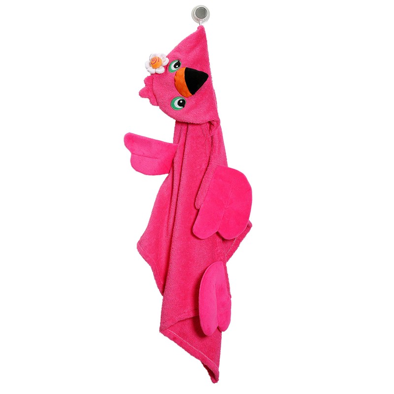 Zoocchini Kinder-Badetuch Motiv Franny der Flamingo Pink