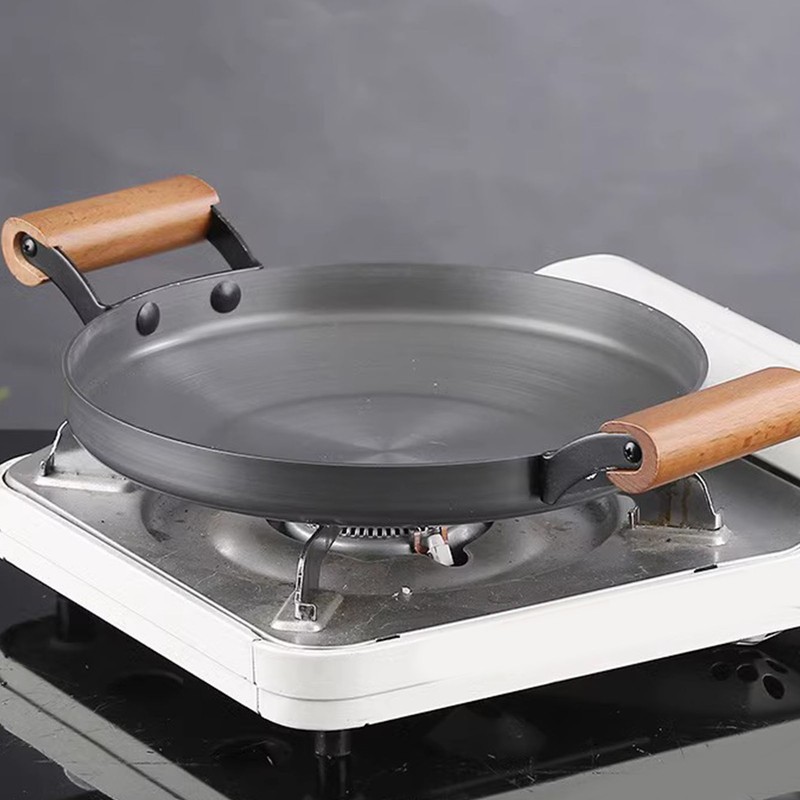 Aluminum Alloy Braiser Multifunction Induction Cooking Fry Pan with Dual