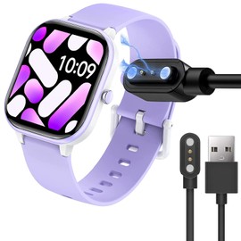 Compatible with HENGTO Kids Smart Watch Charger, Blueshaweu 2 Pin Magnetic USB Replacement Charging Compatible with HENGTO H39 PLUS/HENGTO H69/Mgaolo H91/Slothcloud H99 PLUS Kids Smart Watch (Black)