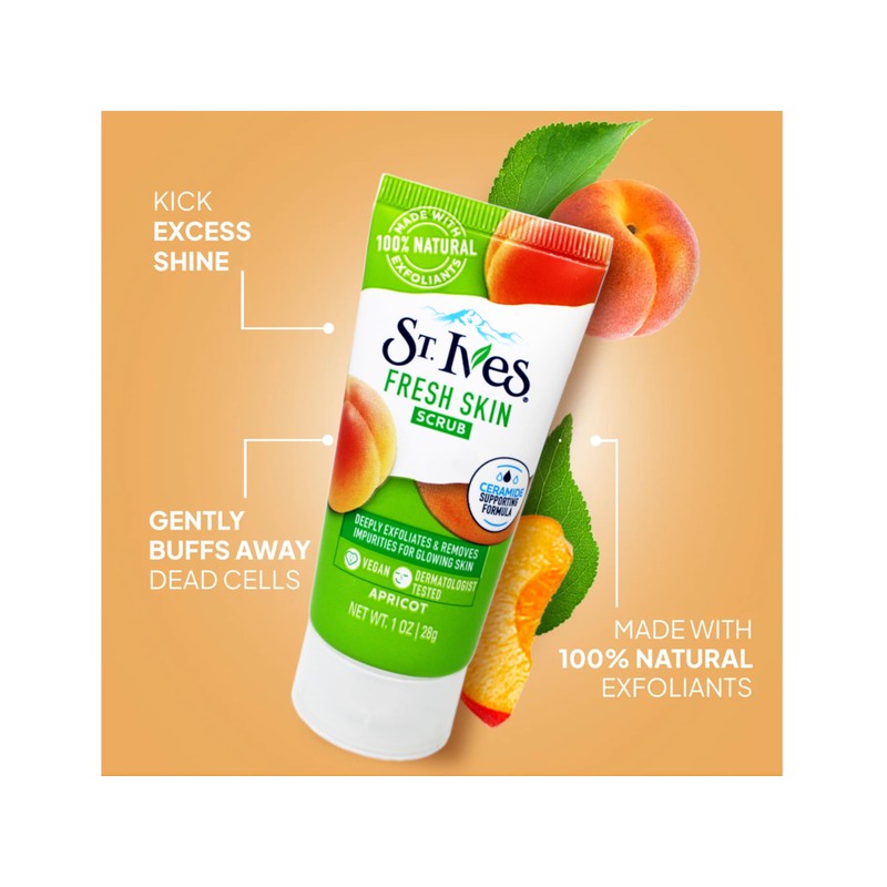 St. Ives Fresh Skin Scrub, Deep Exfoliator Skin Care for