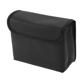 HEROFFIX 1 Stk. Auto Mülltonne Faltbare Tragbare Mülltonne 7,5" Länge 2,8" Breite 5,5" Höhe Schwarz Kunstleder