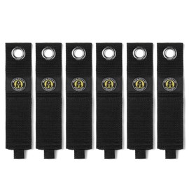 Spartan Power Heavy Duty Storage Straps, 2" X 17" Extension Cord Holder Organizer for Garage Organization and Cable Storage (6 Pack)